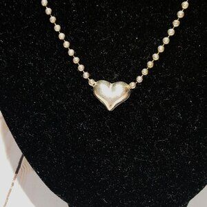 Sterling 925 Silver Heart necklace